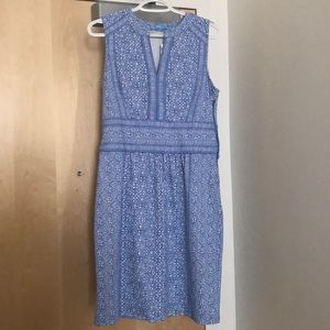 J. McLaughlin size M blue print dress NWT